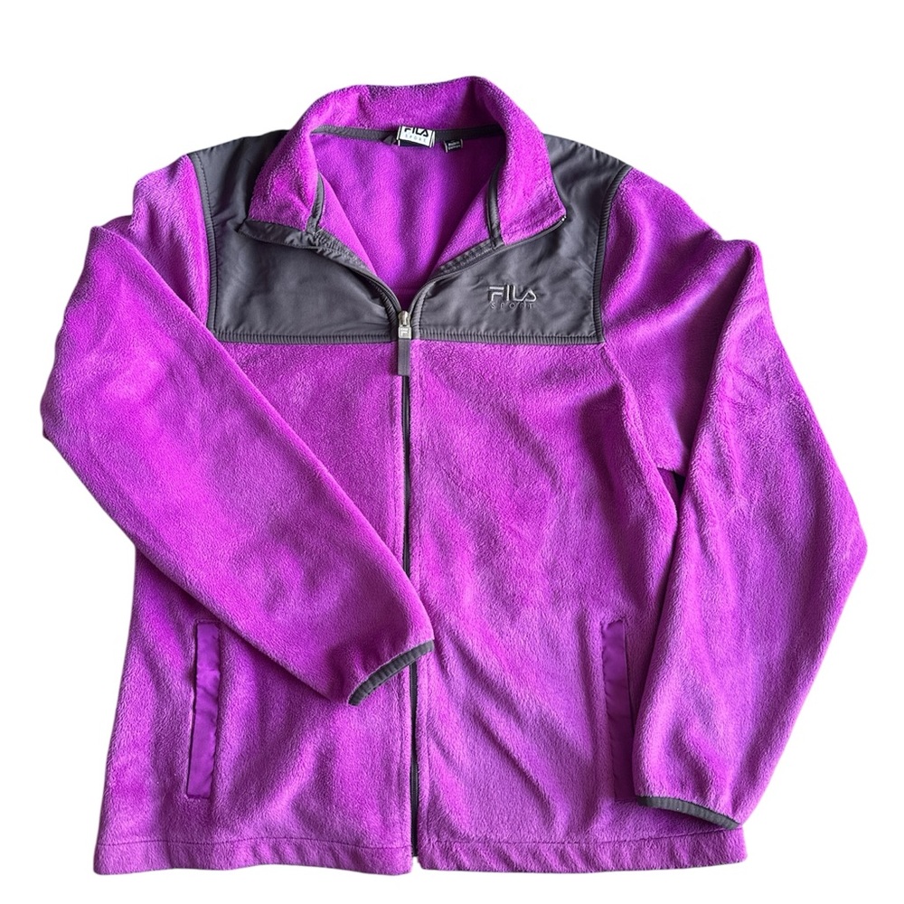 Fila Kids Vibrant Purple and Charcoal Jacket